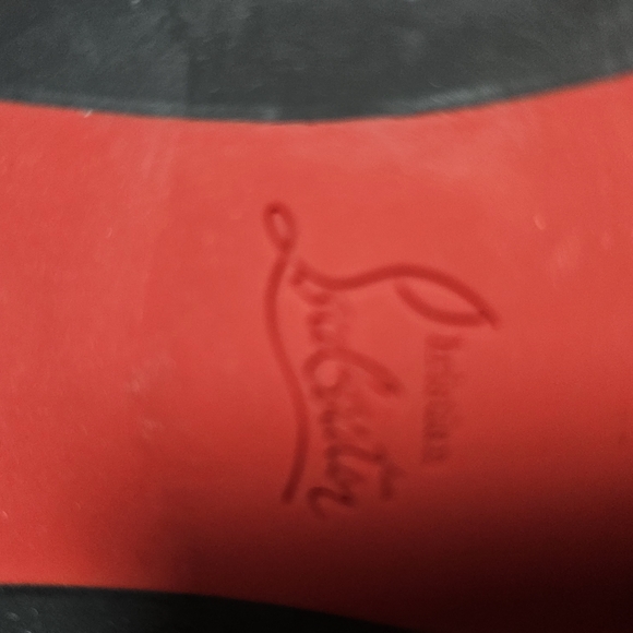 Christian Louboutin Black Leather Combat Boots - Picture 7 of 7